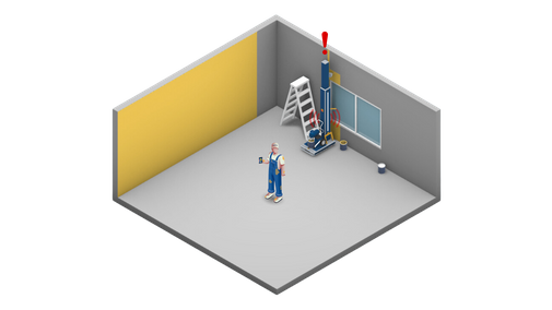 ROICO Painting solution automatic obstacle detection and notification